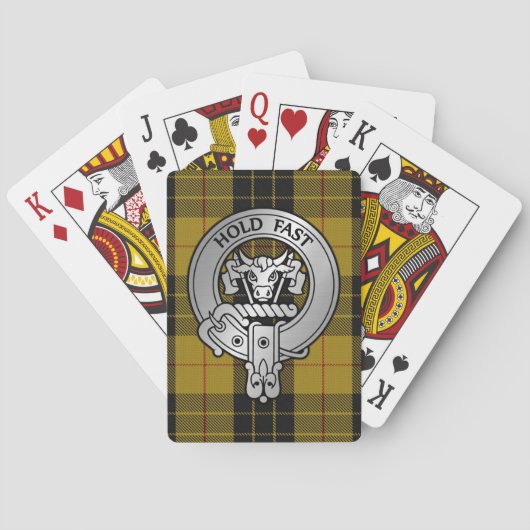 Clan MacLeod Wappen & Tartan Spielkarten (Rückseite)