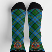 Clan MacLeod Wappen über die Jagd auf Tartan Socks Socken (Oben)