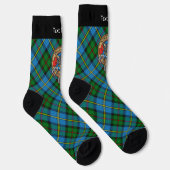 Clan MacLeod Wappen über die Jagd auf Tartan Socks Socken (Rechts)