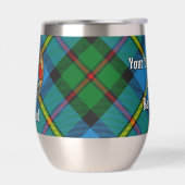 Clan MacLeod Wappen über Jagd Tartan (Links)