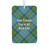 Clan MacLeod Wappen über Jagd Tartan Autolufterfrischer (Rückseite)