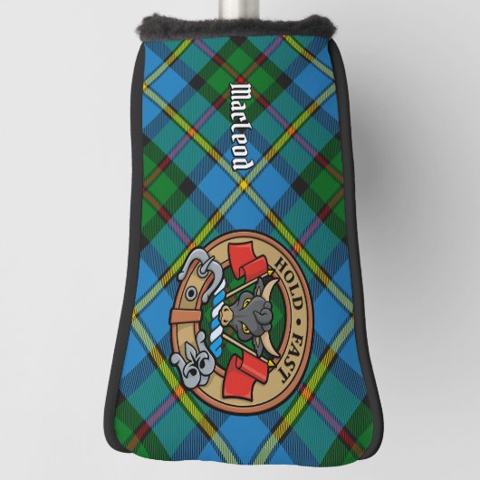Clan MacLeod Wappen über Jagd Tartan Golf Headcover (Rotieren 90)