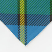 Clan MacLeod Wappen über Tartan Fleecedecke (Ecke)
