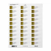 Clan MacLeod Yellow und Black Scottish Tartan (Vorne)