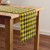 Clan MacLeod Yellow und Black Scottish Tartan Kurzer Tischläufer (Beispiel)