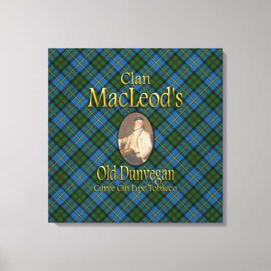 Clan MacLeods alter Dunvegan-Pipe Tabak Leinwanddruck (Vorderseite)