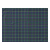Clan Maclolm Dark Blue und Green Scottish Tartan Tischdecke (Vorderseite (Horizontal))