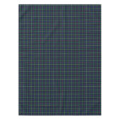 Clan Maclolm Dark Blue und Green Scottish Tartan Tischdecke (Vorderseite)