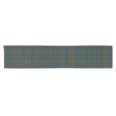 Clan MacMillan Blue und Green Modern Tartan Kurzer Tischläufer (Horizontal)