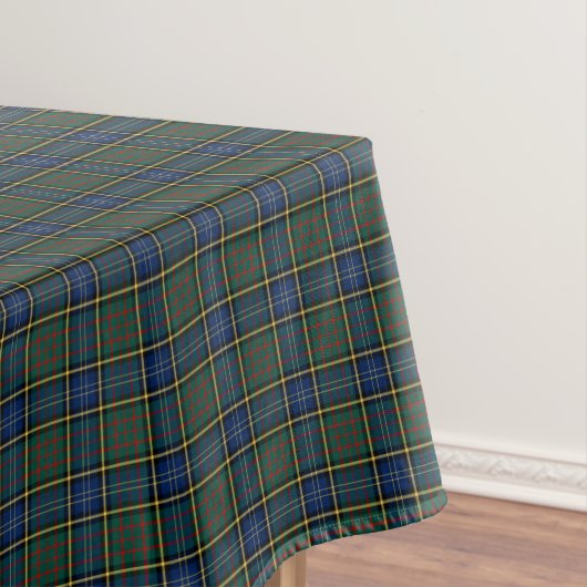 Clan MacMillan Blue und Green Scottish Tartan Tischdecke (Beispiel)