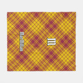 Clan MacMillan Dress Tartan Fleecedecke (Vorderseite (Horizontal))