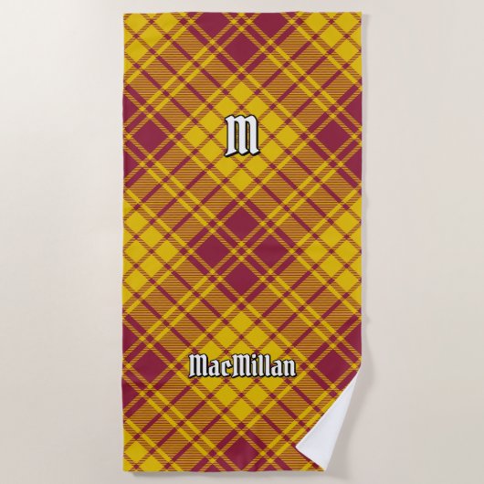 Clan MacMillan Dress Tartan Strandtuch (Vorderseite)