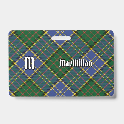 Clan MacMillan Hunting Tartan Ausweis (Vorderseite)