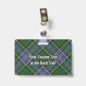 Clan MacMillan Hunting Tartan Ausweis (Rückseite mit Clip)