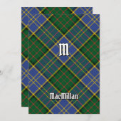 Clan MacMillan Hunting Tartan Einladung (Vorne/Hinten)