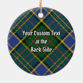 Clan MacMillan Hunting Tartan Keramik Ornament (Hinten)