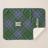 Clan MacMillan Hunting Tartan Sherpadecke (Vorderseite (Horizontal))