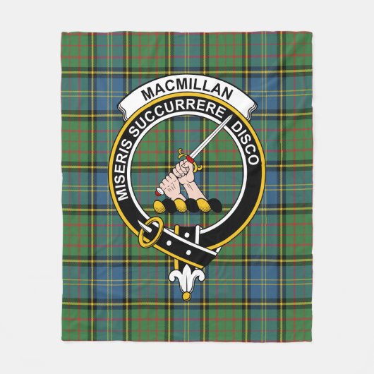 Clan MacMillan Junting Ancient Tartan Kariert Fleecedecke (Vorderseite)