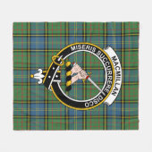 Clan MacMillan Junting Ancient Tartan Kariert Fleecedecke (Vorderseite (Horizontal))