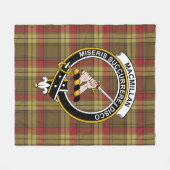 Clan MacMillan Old Weathered Tartan Kariert Fleecedecke (Vorderseite (Horizontal))
