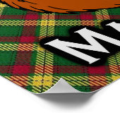 Clan MacMillan Scottish Tartan Poster (Ecke)