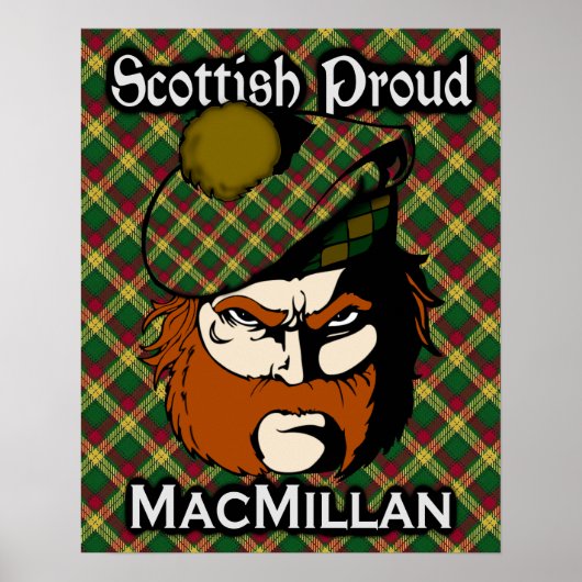 Clan MacMillan Scottish Tartan Poster (Vorne)