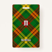 Clan MacMillan Tartan Ausweis (Vorderseite)
