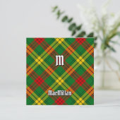 Clan MacMillan Tartan Einladung (Stehend Vorderseite)