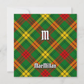 Clan MacMillan Tartan Einladung (Vorderseite)