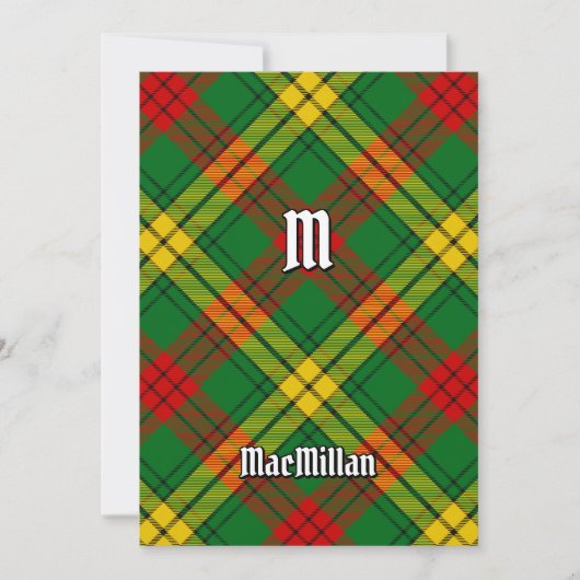 Clan MacMillan Tartan Einladung (Vorderseite)