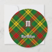 Clan MacMillan Tartan Einladung (Vorderseite)