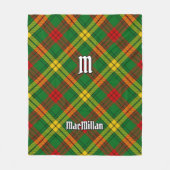 Clan MacMillan Tartan Fleecedecke (Vorderseite)