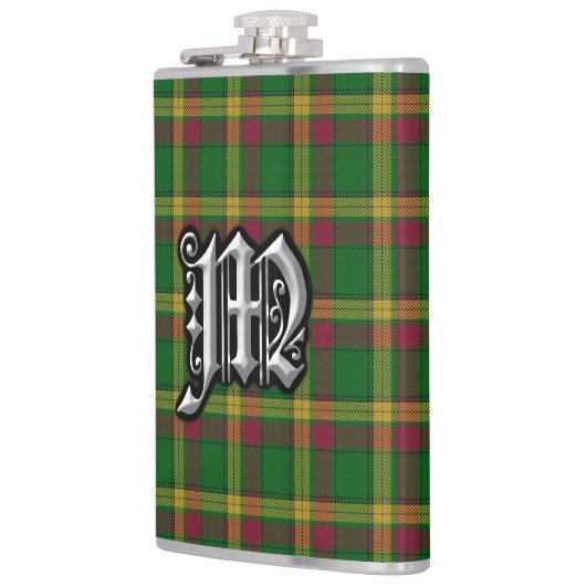 Clan MacMillan Tartan Old Scotland Flask Flachmann (Links)