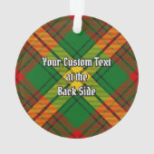 Clan MacMillan Tartan Ornament (Rückseite)