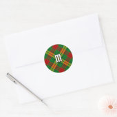 Clan MacMillan Tartan Runder Aufkleber (Umschlag)