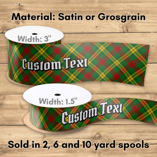 Clan MacMillan Tartan Satinband