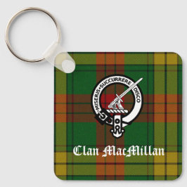 Clan MacMillan Wappen Abzeichen und Tartan Schlüsselanhänger