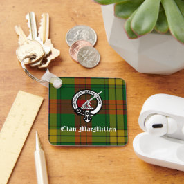 Clan MacMillan Wappen Abzeichen und Tartan Schlüsselanhänger