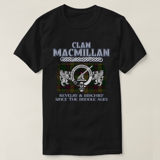 Clan MacMillan Wappen Schottischer Clans Schottisc T-Shirt (Design vorne)