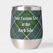 Clan MacMillan Wappen über die Jagd auf Tartan (Rückseite)