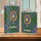 Clan MacMillan Wappen über die Jagd auf Tartan Flachmann