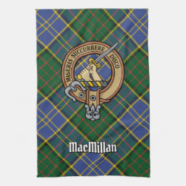 Clan MacMillan Wappen über die Jagd auf Tartan Geschirrtuch
