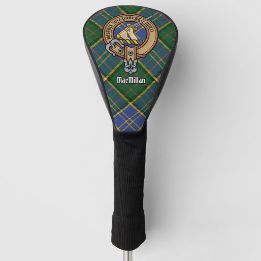 Clan MacMillan Wappen über die Jagd auf Tartan Golf Headcover (Vorderseite)