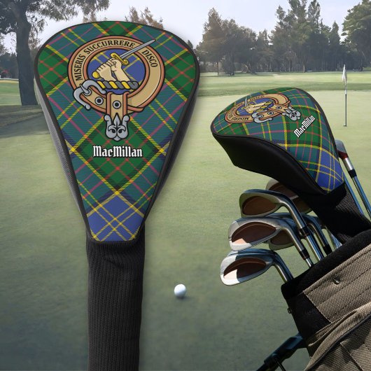 Clan MacMillan Wappen über die Jagd auf Tartan Golf Headcover