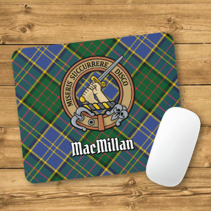 Clan MacMillan Wappen über die Jagd auf Tartan Mousepad