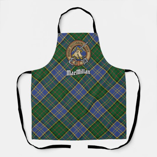 Clan MacMillan Wappen über die Jagd auf Tartan Schürze (Vorderseite)