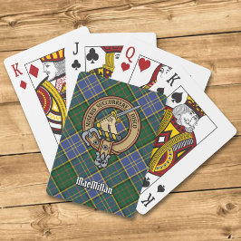 Clan MacMillan Wappen über die Jagd auf Tartan Spielkarten