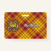 Clan MacMillan Wappen über Dress Tartan Ausweis (Vorderseite)