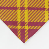 Clan MacMillan Wappen über Dress Tartan Fleecedecke (Ecke)