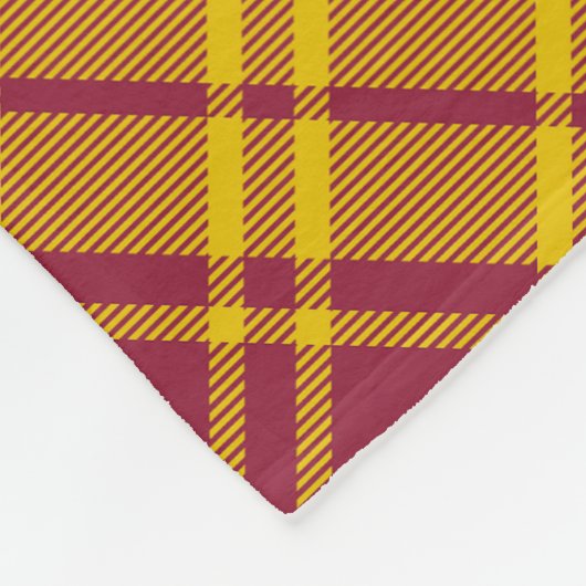 Clan MacMillan Wappen über Dress Tartan Fleecedecke (Ecke)